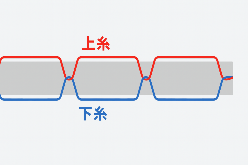 ミシンの糸の仕組み