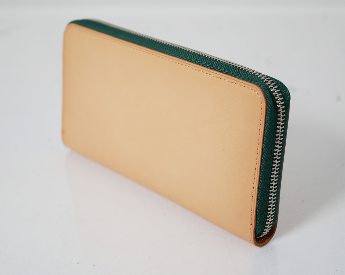 [80％OFF]Natural Round zip wallet